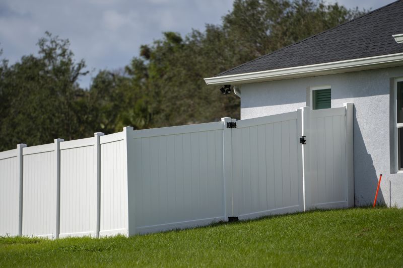 White Vinyl Fence